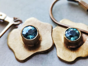 blue topaz earrings