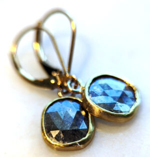 shaved diamond earrings